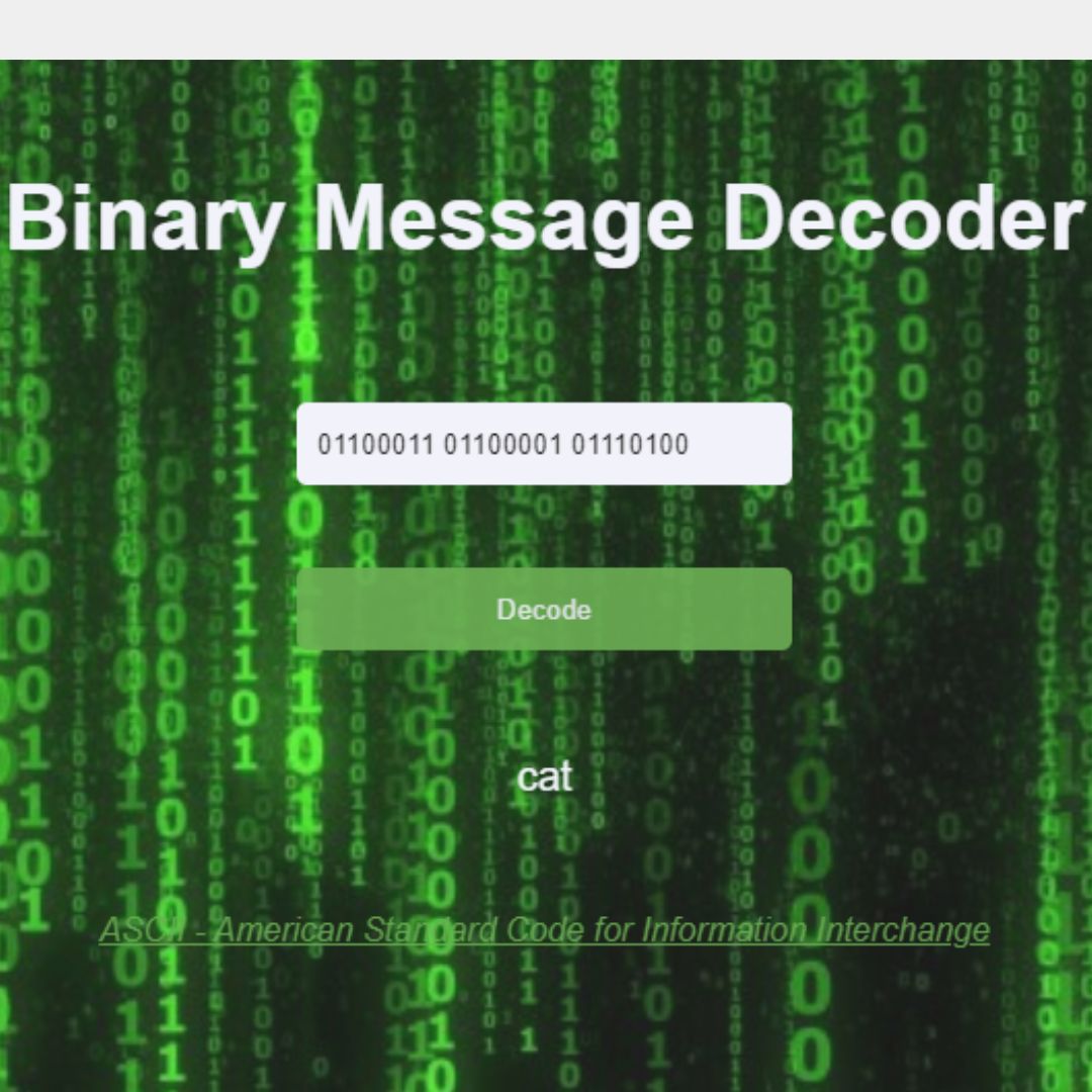 Create Binary Message Decoder HTML, CSS, and JavaScript.jpg